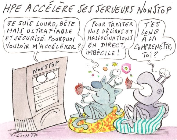 Dessin: HPE accélère sa gamme de serveurs NonStop